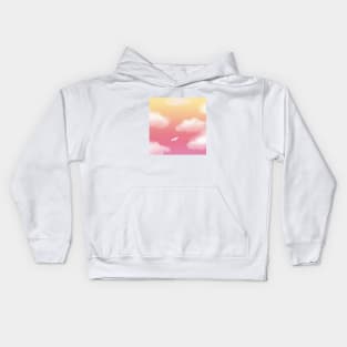 Beautiful Pink Sky Kids Hoodie